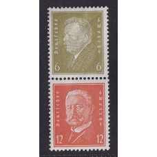 ALEMANIA 1932 ESTAMPILLAS SE-TENANT ZUSAMMENDRUCKE NUEVAS CON GOMA DE GRAN CALIDAD MICHEL s46 24 EUROS